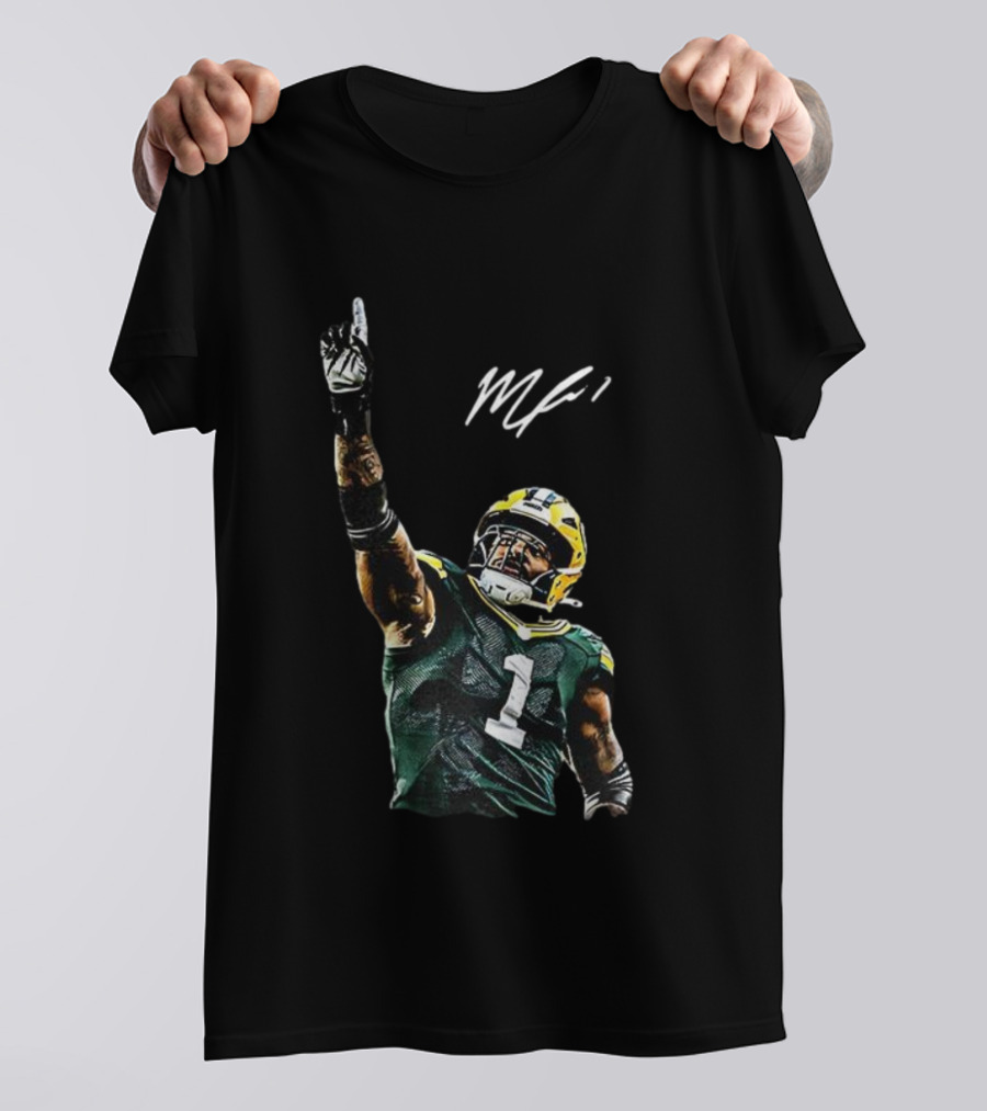 Micah Parsons Green Bay Packers One Up MF Signature T-Shirt