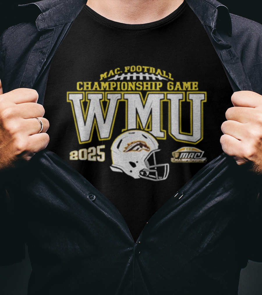 WMU Western Michigan Broncos MAC Football Championship Game 2025 T-Shirt