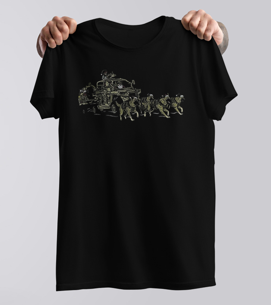 UTV Adventure With K9 Santa Christmas Riding Off-Road T-Shirt