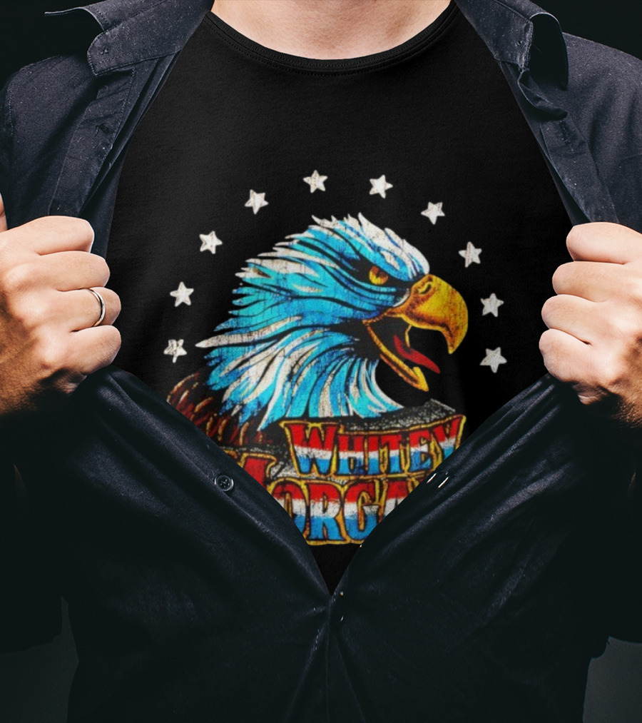 Whitey Morgan Screamin’ Eagle Stars Patriotic Style T-Shirt