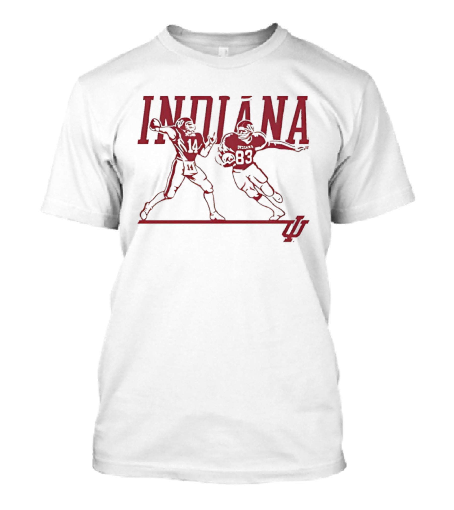 Indiana Football 1983 Players Number 14 And 83 T-Shirt