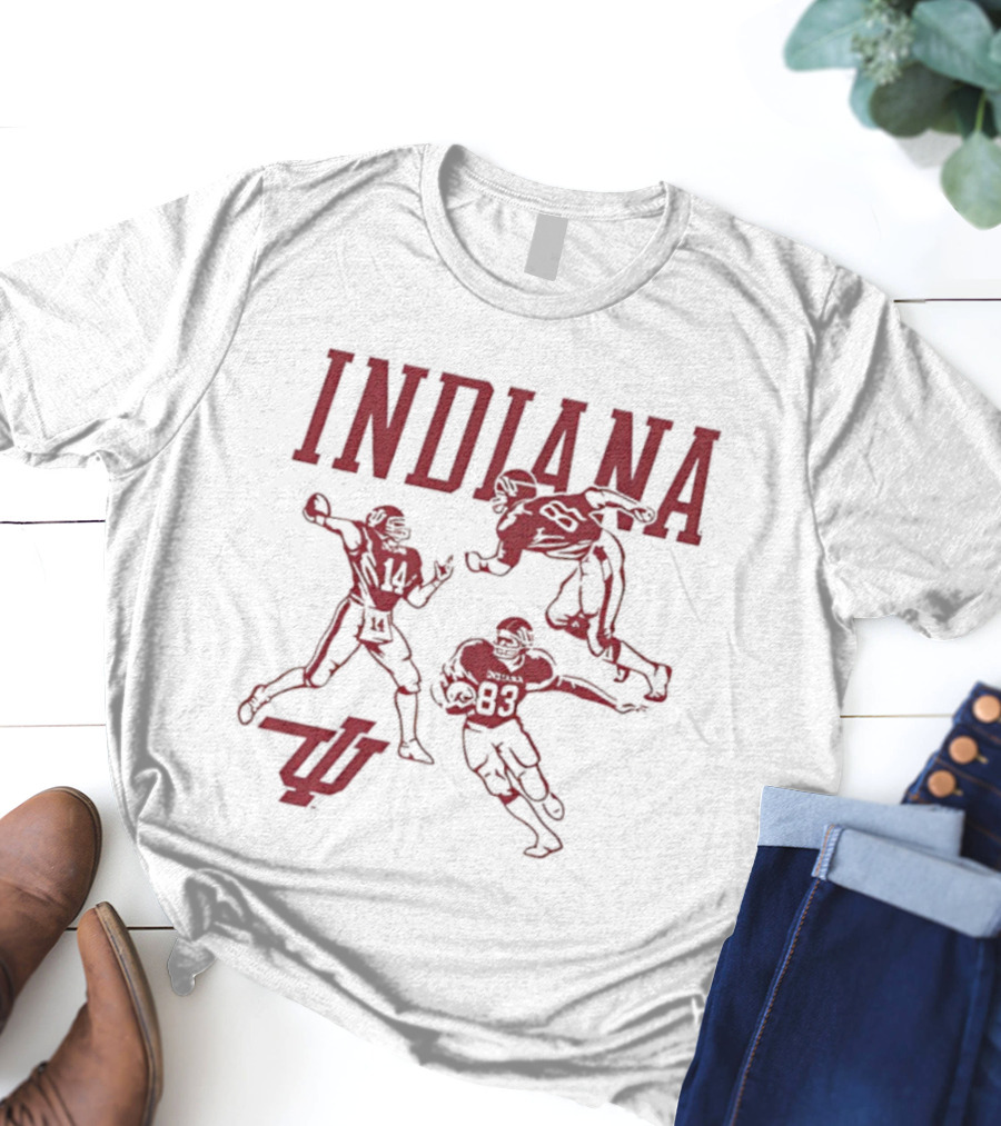 Indiana Football 1983 Players IU 14 85 83 T-Shirt