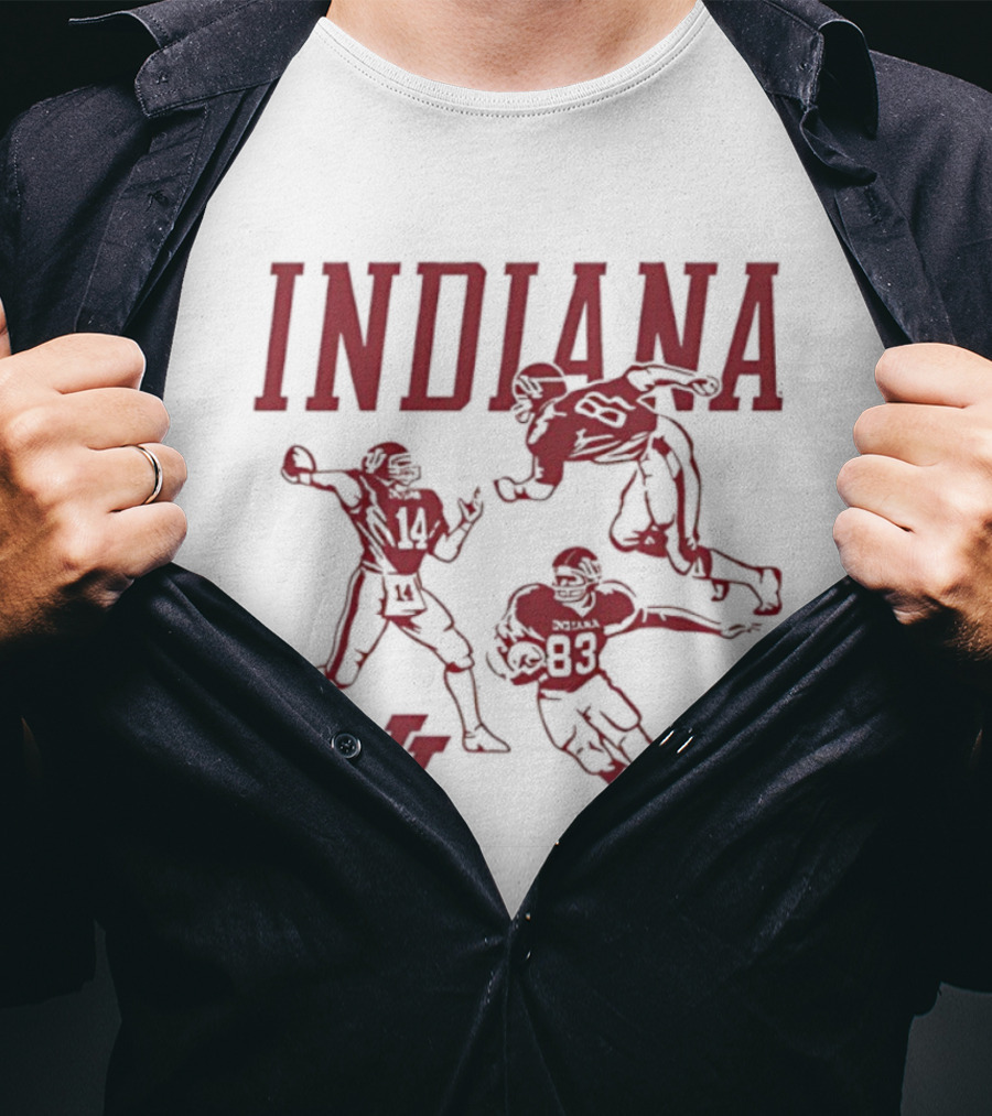 Indiana Football 1983 Players IU 14 85 83 T-Shirt