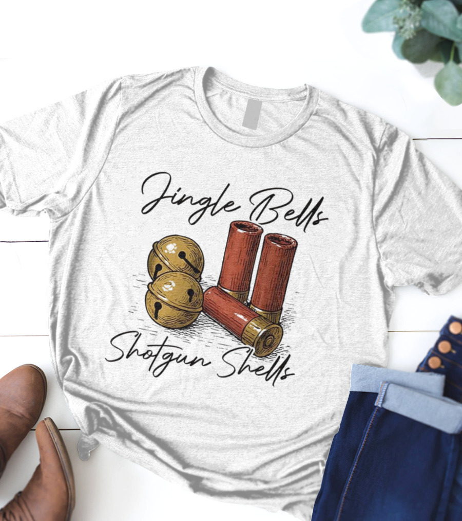 Jingle Bells Shotgun Shells Christmas T-Shirt