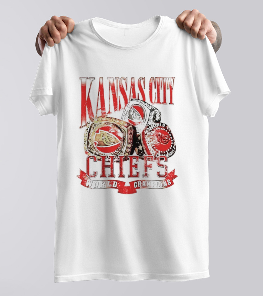 Kansas City Chiefs World Champions Rings Celebration T-Shirt