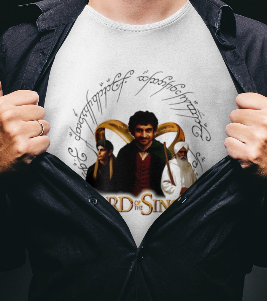Lord Of The Singhs Fellowship Characters Parody T-Shirt
