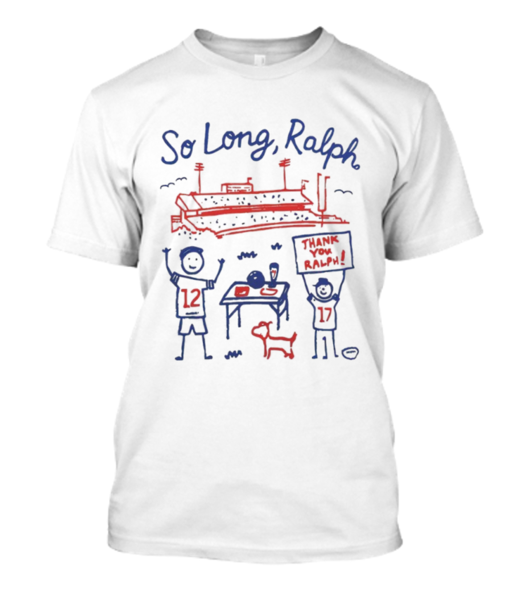 So Long Ralph Buffalo Bills Stadium Farewell Josh Allen Tailgate Party T-Shirt