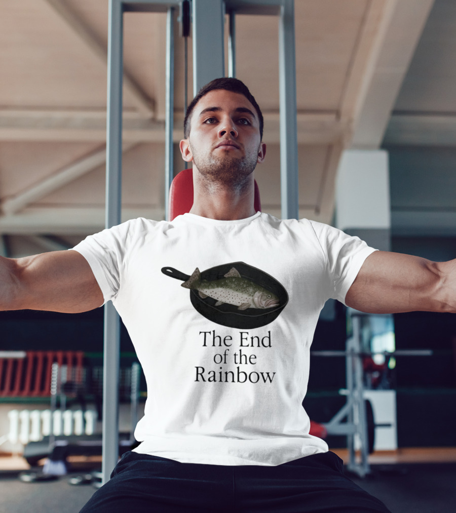 Rainbow Fish Fry In Skillet End Of The Rainbow T-Shirt