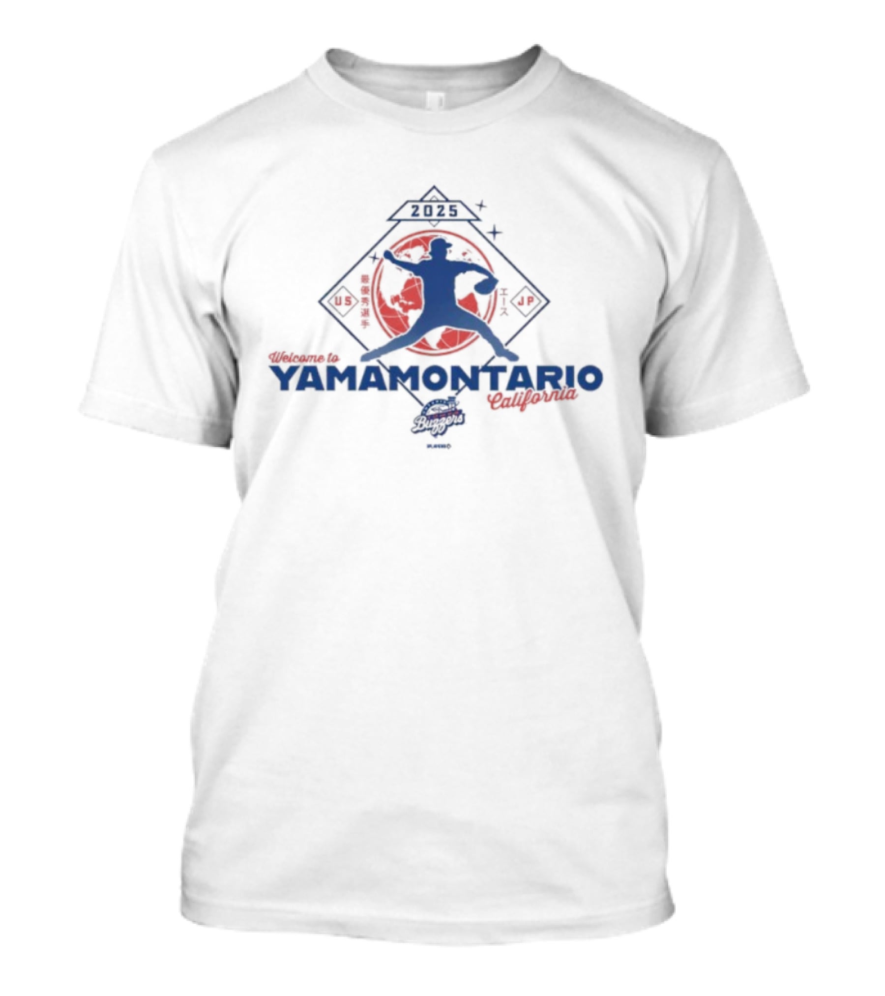 Welcome To Yamamontario California 2025 US JP Baseball Silhouette T-Shirt