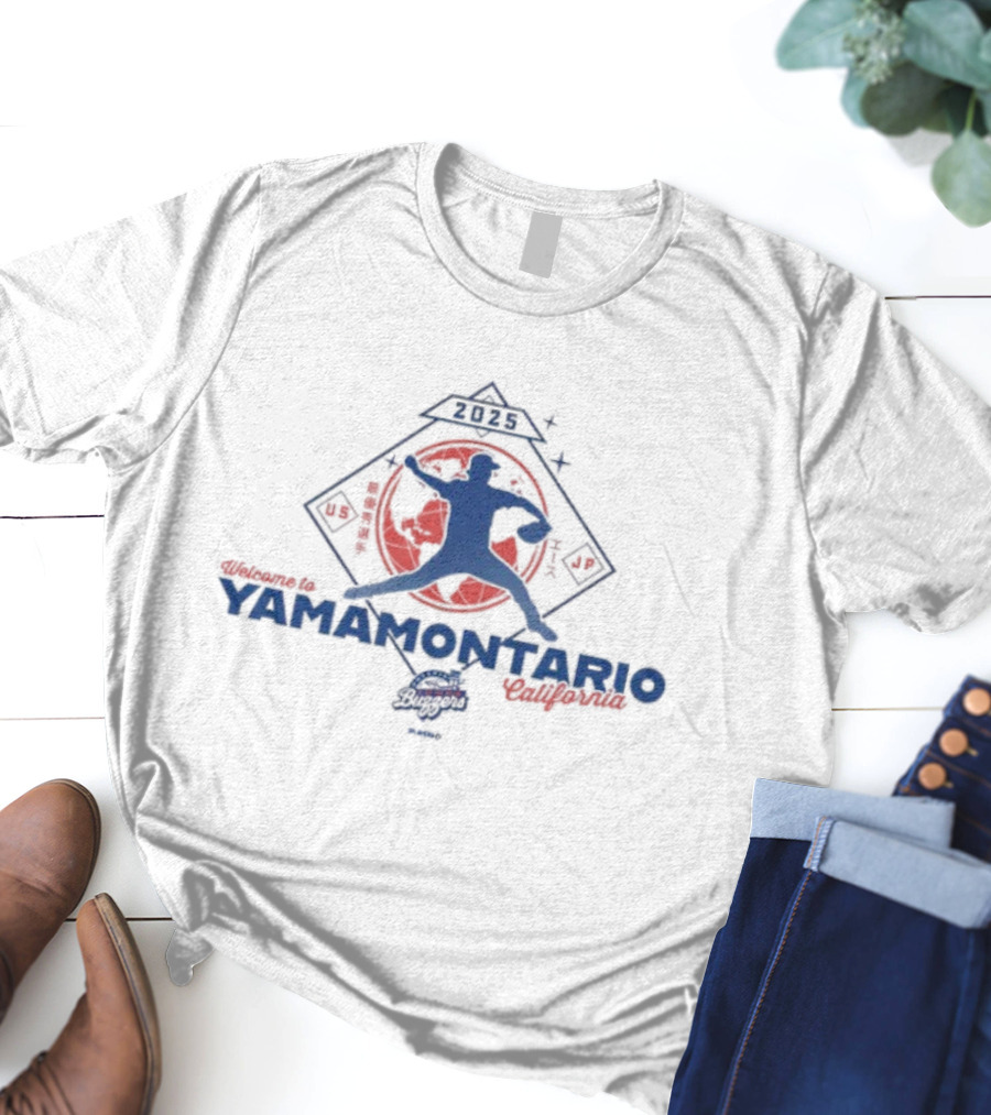 Welcome To Yamamontario California 2025 US JP Baseball Silhouette T-Shirt