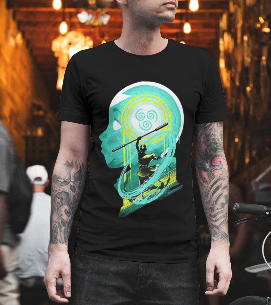 Aang Avatar The Last Airbender Water Tribe Symbol Silhouette T-Shirt
