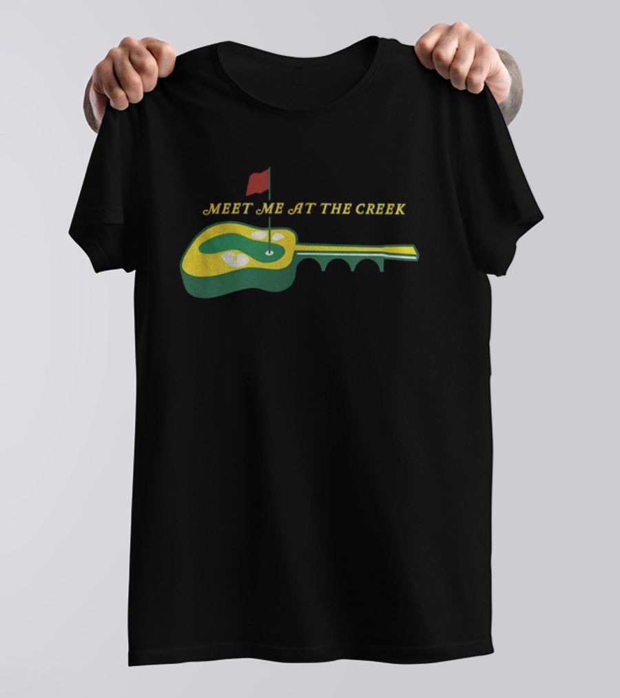 Meet Me At The Creek Guitar Golf Course T-Shirt