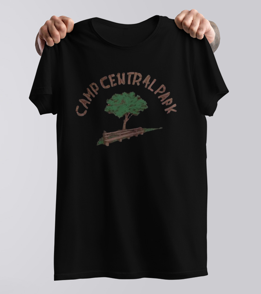 Camp Central Park 1981 Tree Bench Nostalgia T-Shirt