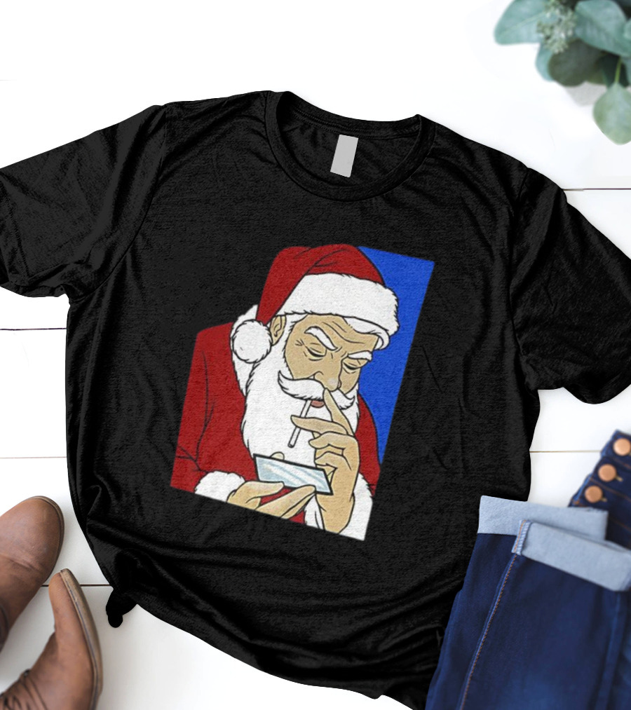 Coke Santa Naughty List Christmas Meme T-Shirt