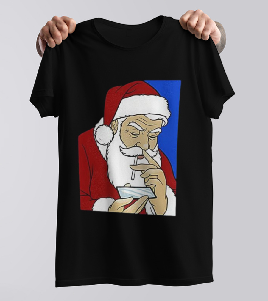Coke Santa Naughty List Christmas Meme T-Shirt