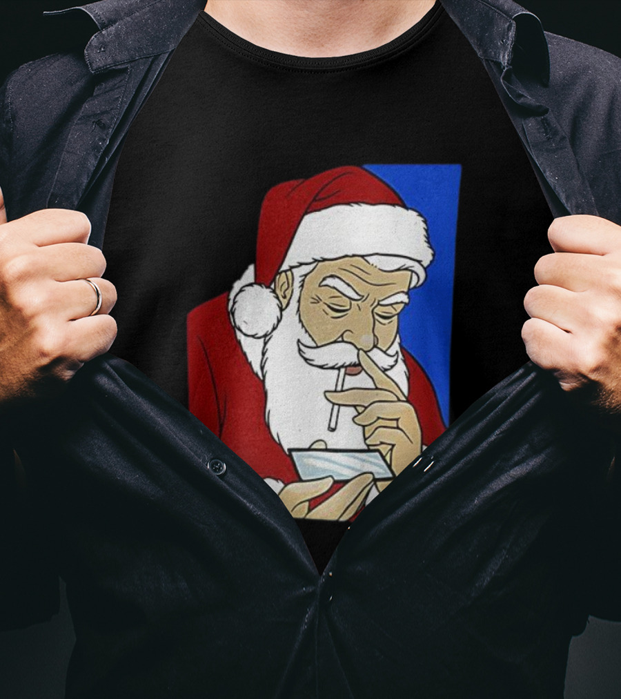 Coke Santa Naughty List Christmas Meme T-Shirt