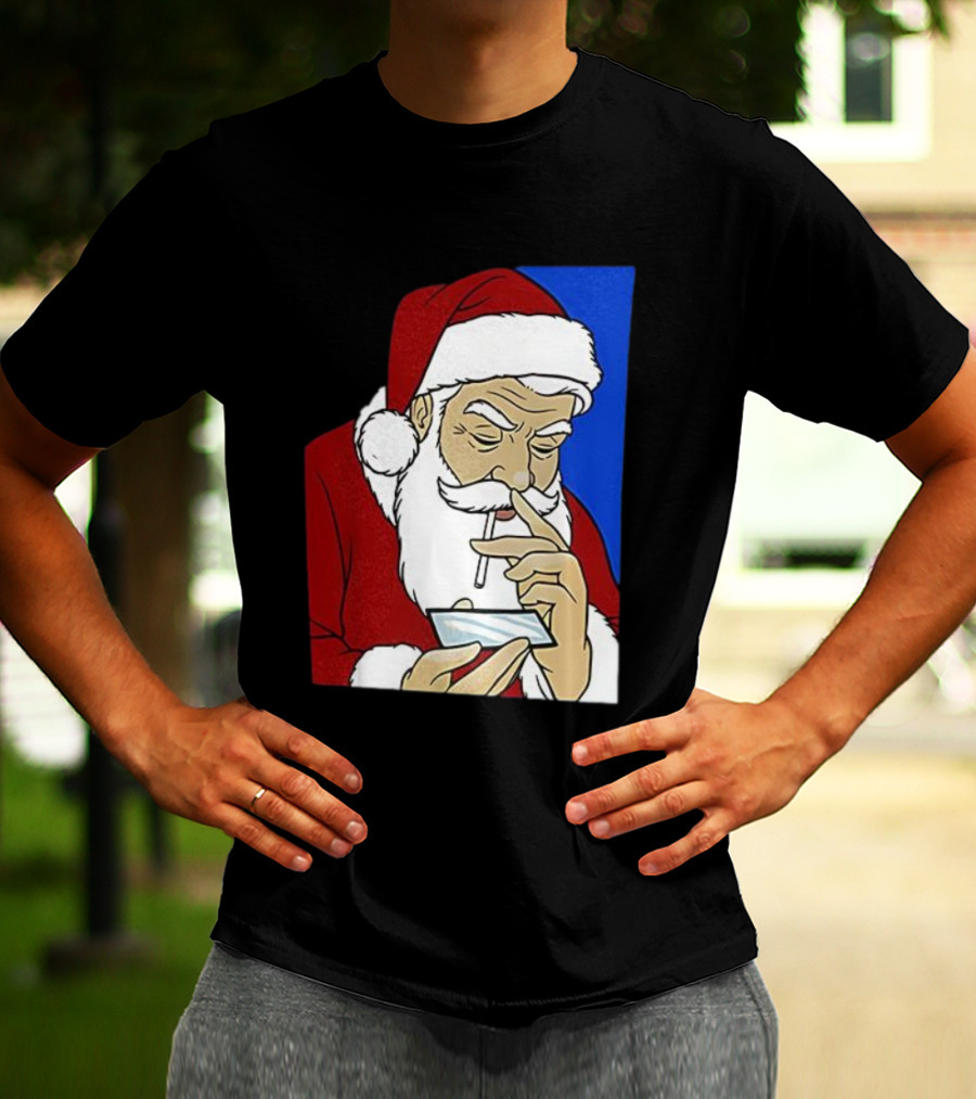 Coke Santa Naughty List Christmas Meme T-Shirt