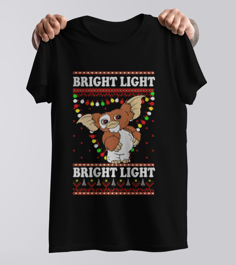 Bright Light Gizmo Gremlins Christmas Lights Sweater T-Shirt