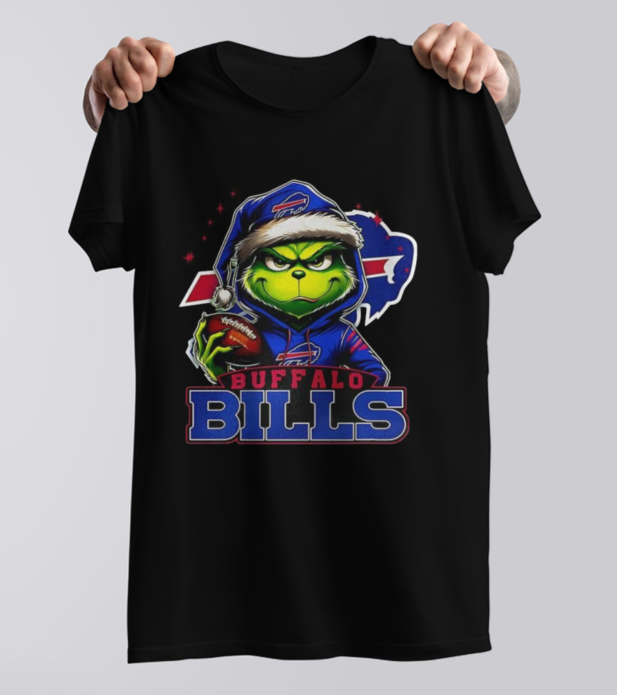 Grinch Buffalo Bills NFL Christmas Fan Favorite Holiday Edition T-Shirt