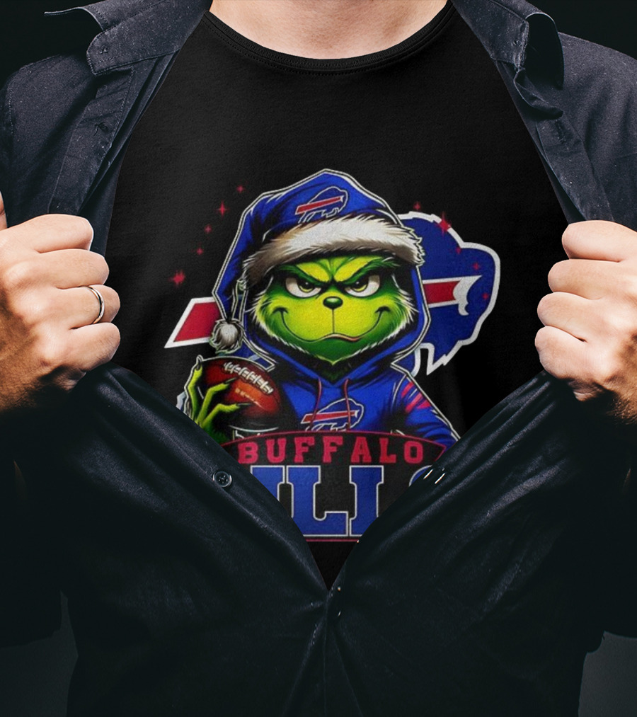 Grinch Buffalo Bills NFL Christmas Fan Favorite Holiday Edition T-Shirt