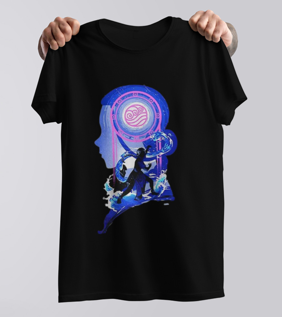 Katara Waterbending Avatar The Last Airbender Elements Silhouette T-Shirt