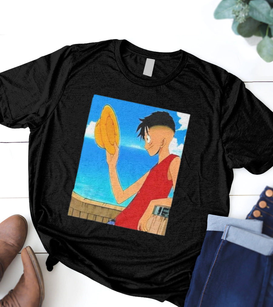 Monkey D Luffy Unique Haircut Straw Hat Pirate Style T-Shirt