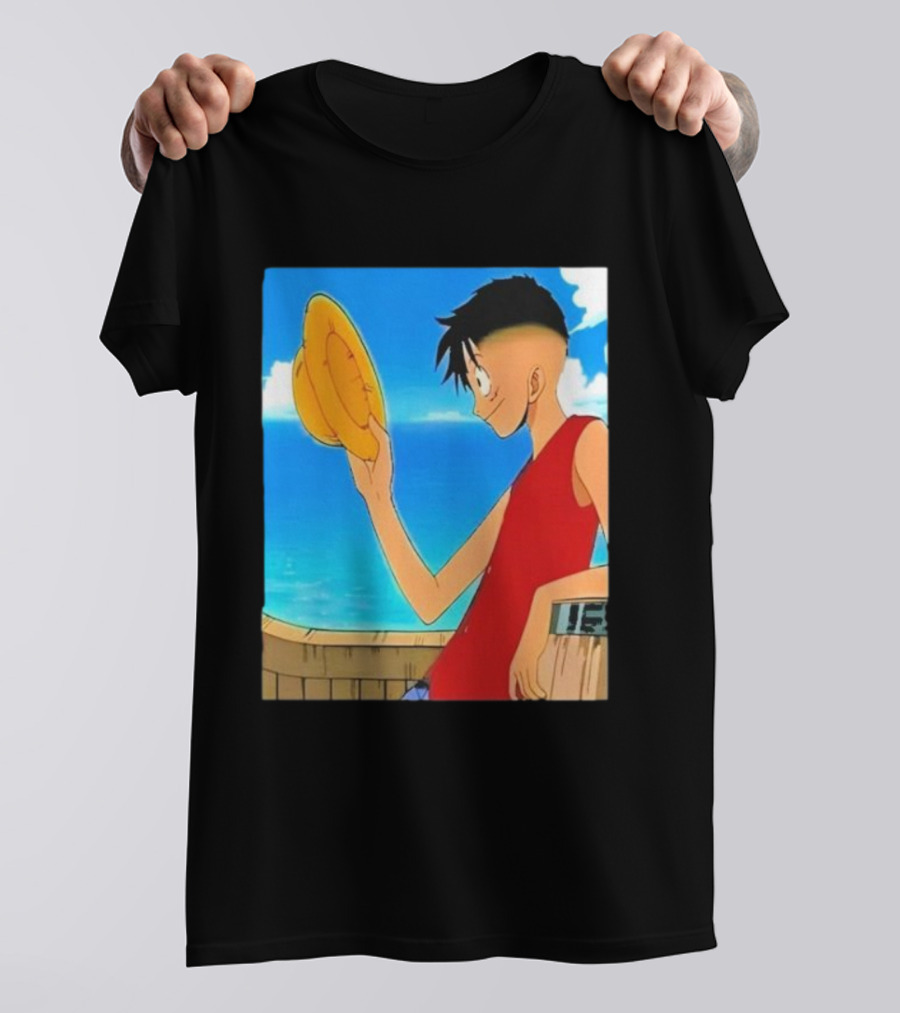 Monkey D Luffy Unique Haircut Straw Hat Pirate Style T-Shirt