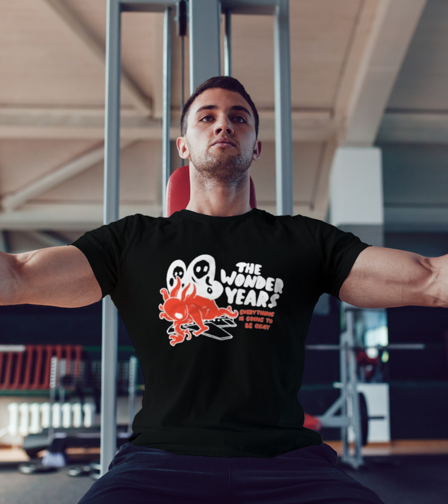 The Wonder Years Everything Is Going To Be Okay Anniversary 2025 Event Ghostly Red Creature Design T-Shirt