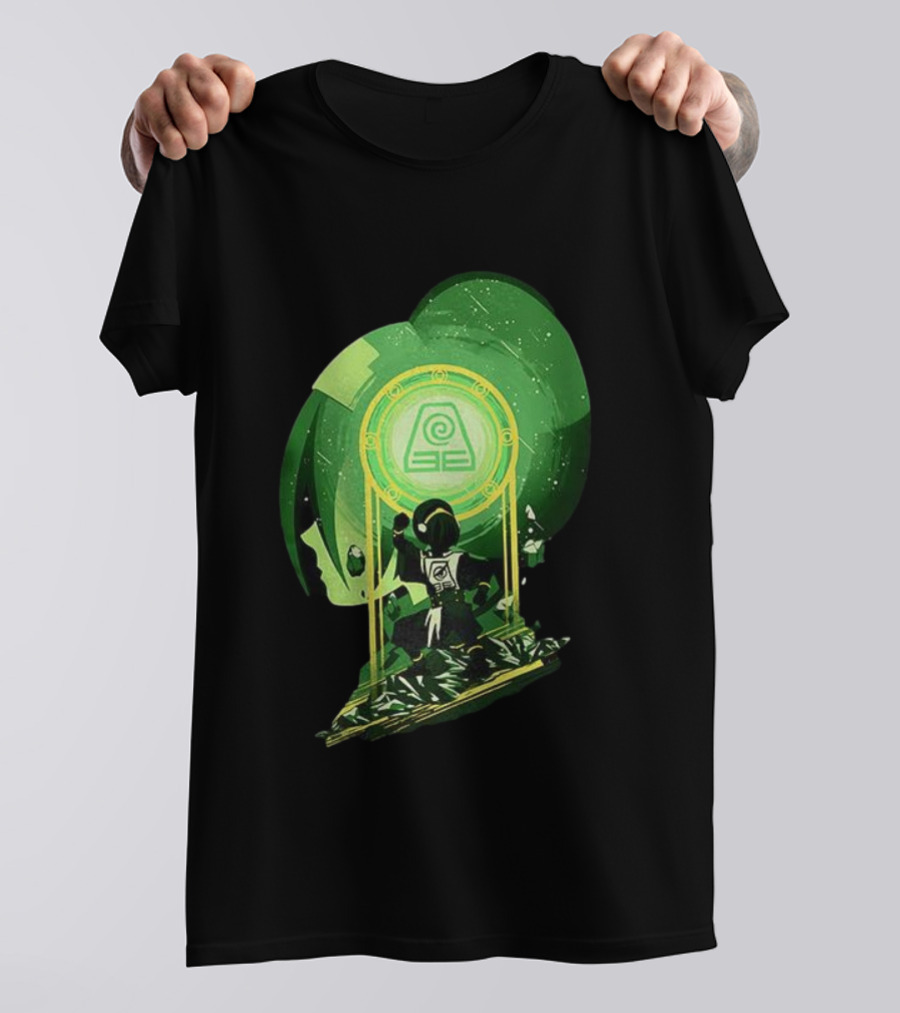 Toph Earthbending Avatar The Last Airbender Earth Kingdom Symbol T-Shirt