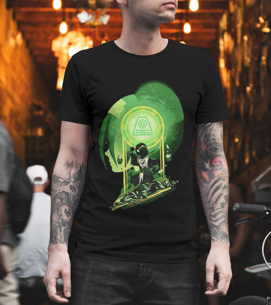 Toph Earthbending Avatar The Last Airbender Earth Kingdom Symbol T-Shirt