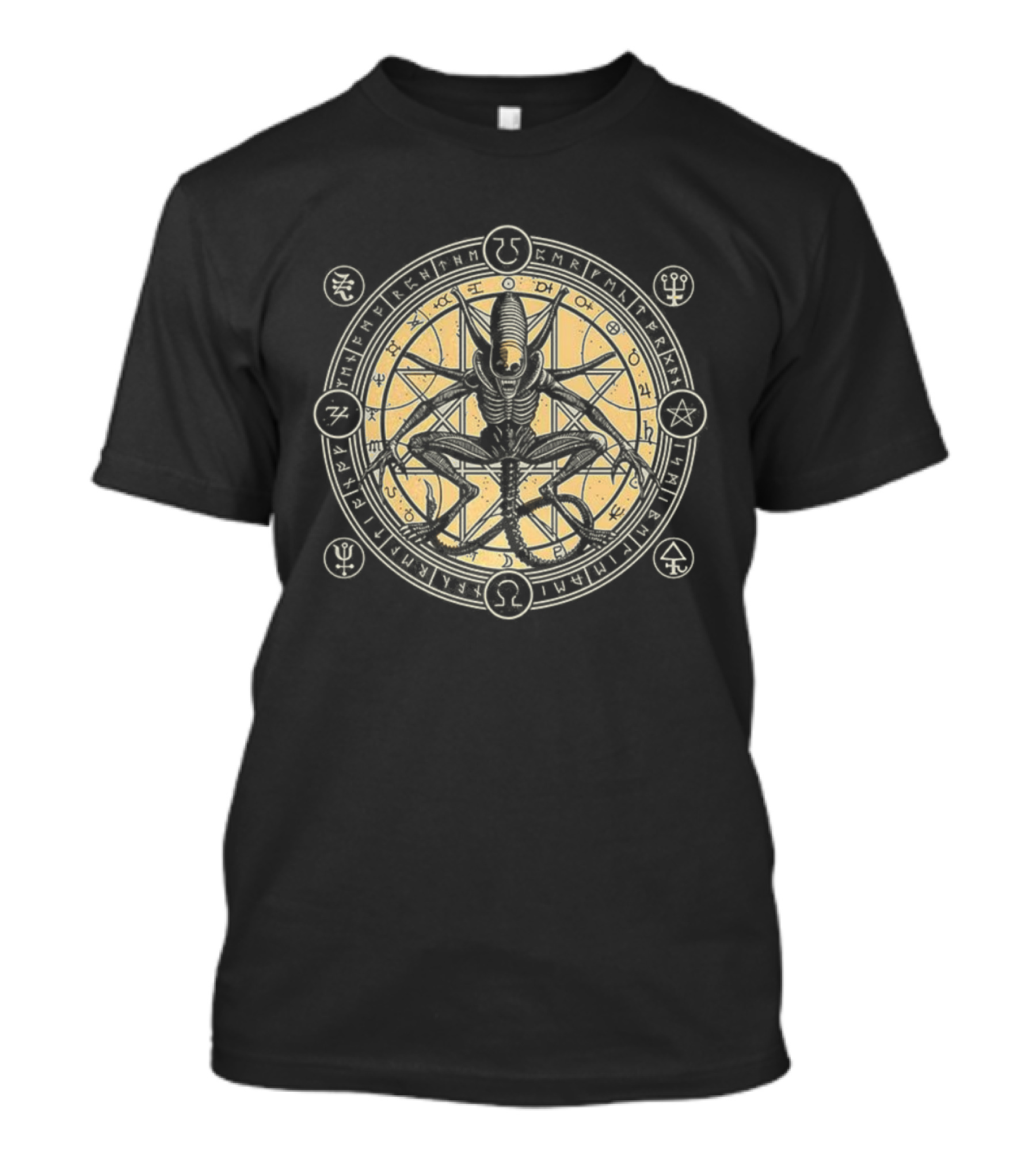 Xenomorph Alien Vs Predator Pentagram Symbol Recall T-Shirt