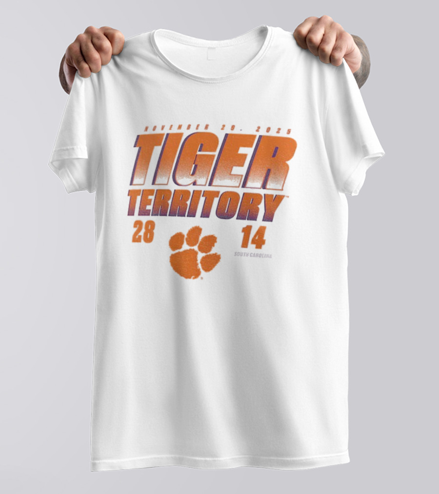 Clemson Tiger Territory South Carolina 28-14 December 29 Rivalry Showdown T-Shirt