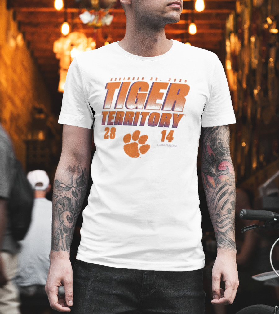Clemson Tiger Territory South Carolina 28-14 December 29 Rivalry Showdown T-Shirt