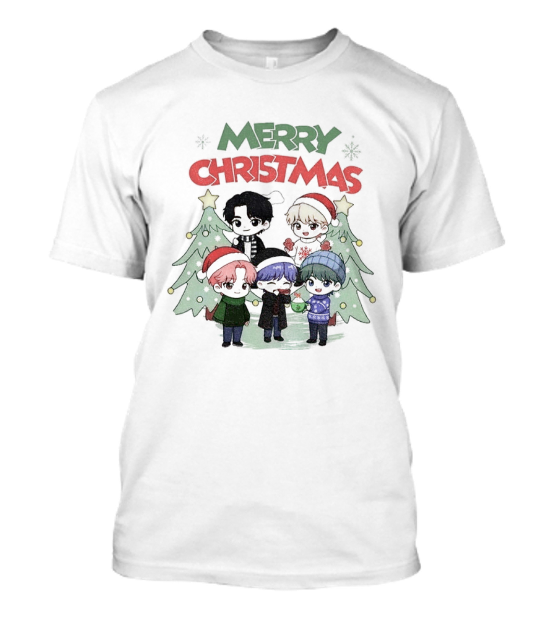 Merry Christmas Cute Kpop Boys Holiday Saja Boys T-Shirt