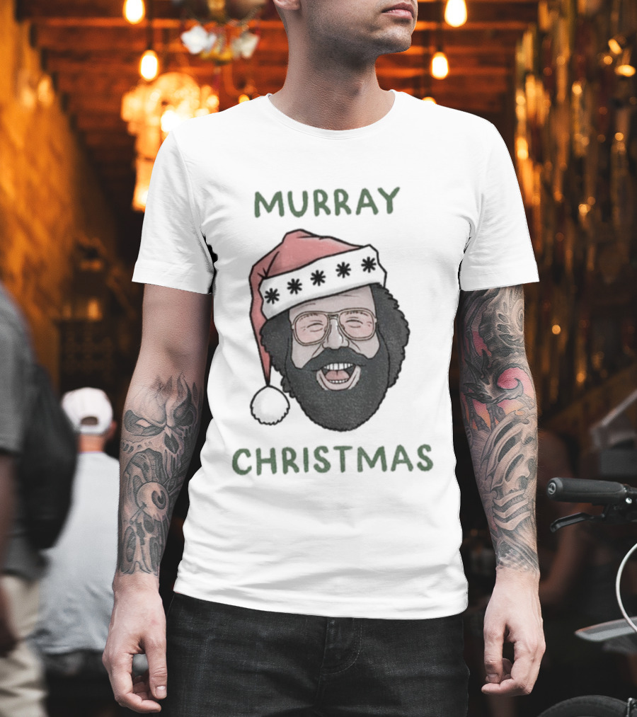 Murray Christmas Upside Down Santa Hat Stranger Things T-Shirt