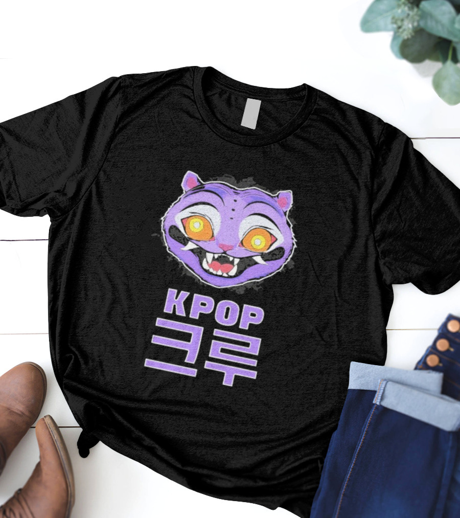 KPOP Krewe Derpy Tiger Demon Hunters T-Shirt