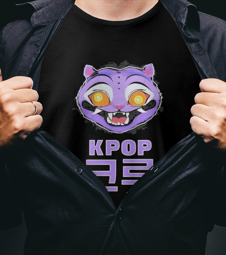 KPOP Krewe Derpy Tiger Demon Hunters T-Shirt