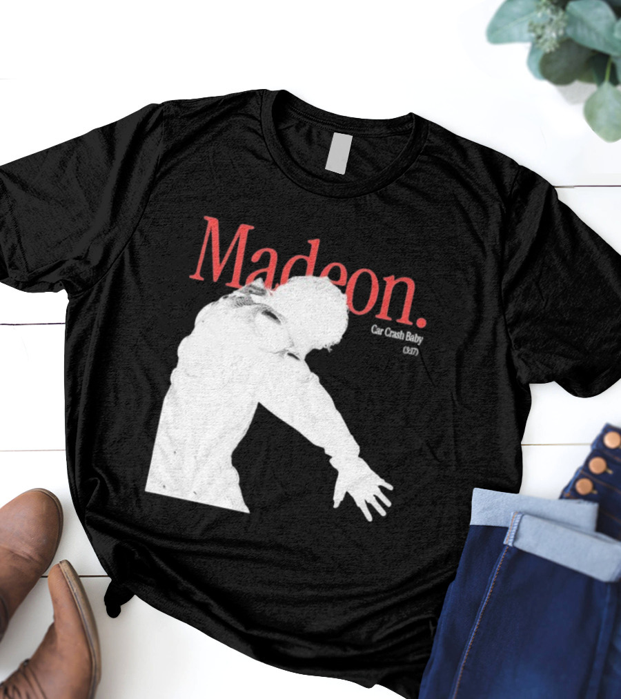 Madeon Car Crash Baby 607 White Silhouette T-Shirt