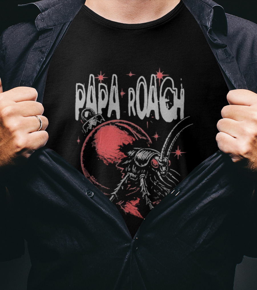 Papa Roach Christmas Roach Red Ornament Festive Design T-Shirt