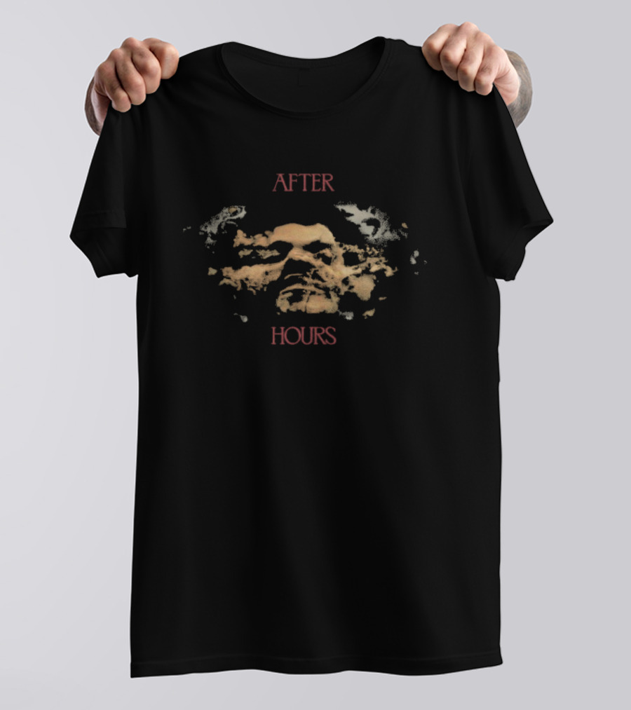 The Weeknd After Hours Album Face Mask Abstract Design T-Shirt