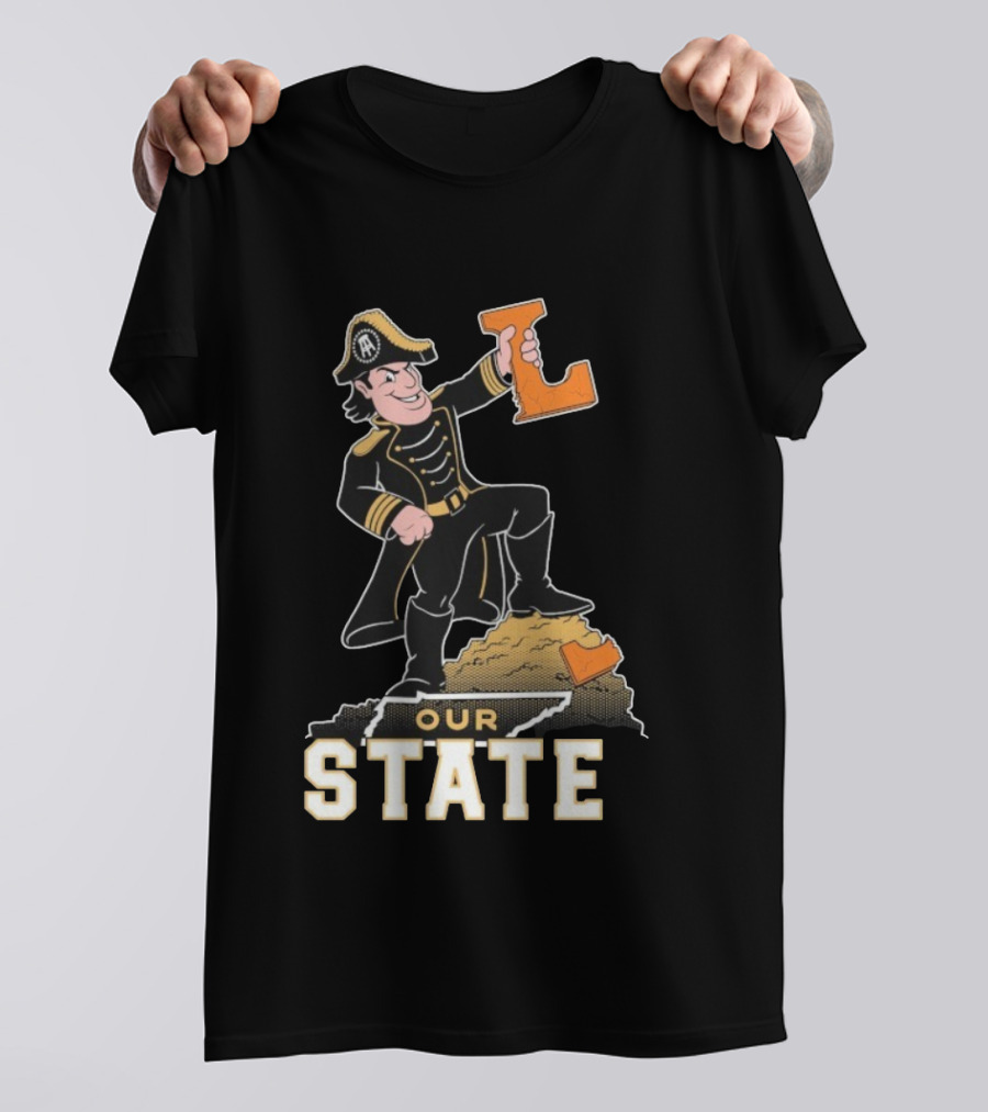Vanderbilt Commodores Mascot Holding L Our State T-Shirt