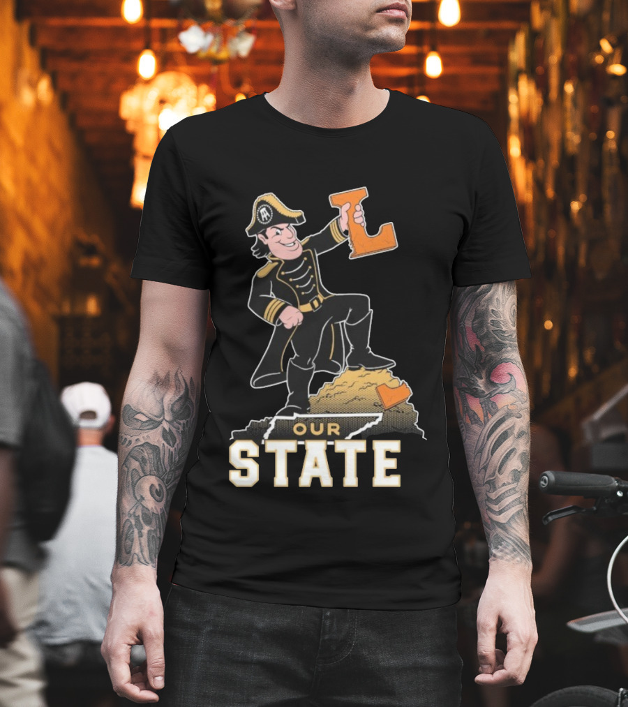 Vanderbilt Commodores Mascot Holding L Our State T-Shirt