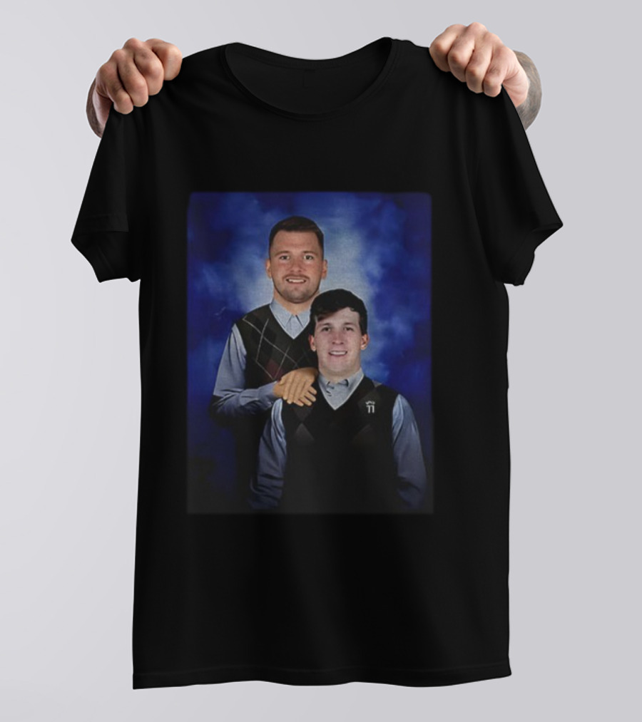 Austin Reaves Luka Doncic Step Brothers Basketball Meme Portrait T-Shirt