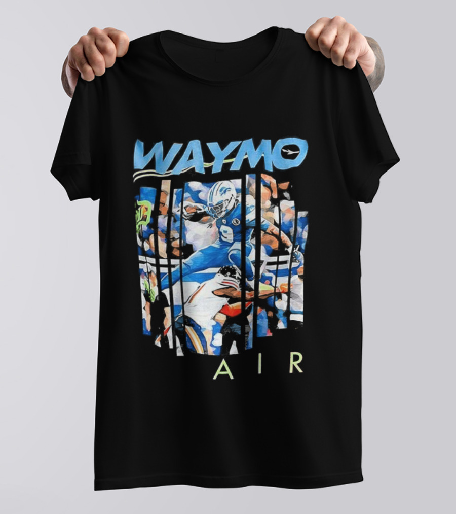 WAYMO Air Detroit Lions Football Artistry T-Shirt