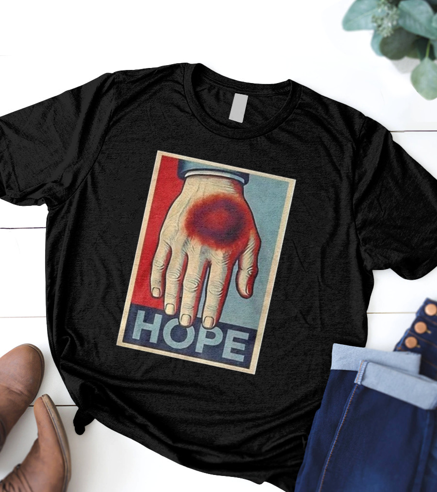 Donald Trump Bruised Hand Hope Style Artwork T-Shirt