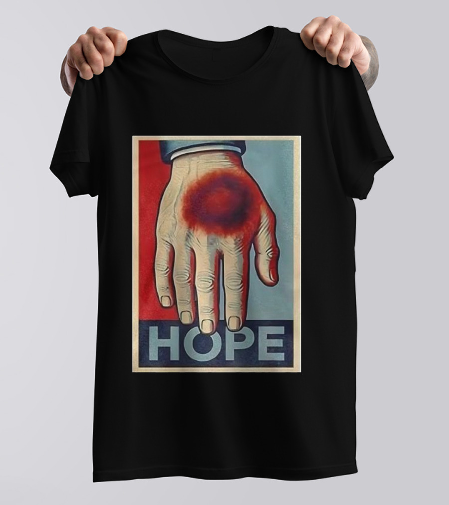 Donald Trump Bruised Hand Hope Style Artwork T-Shirt