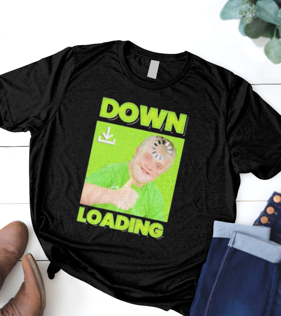 DOWN LOADING Thumb Up Icon Loading Symbol T-Shirt