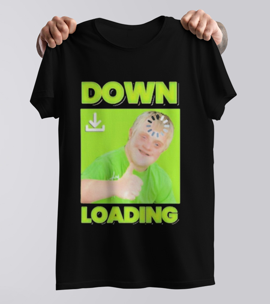 DOWN LOADING Thumb Up Icon Loading Symbol T-Shirt