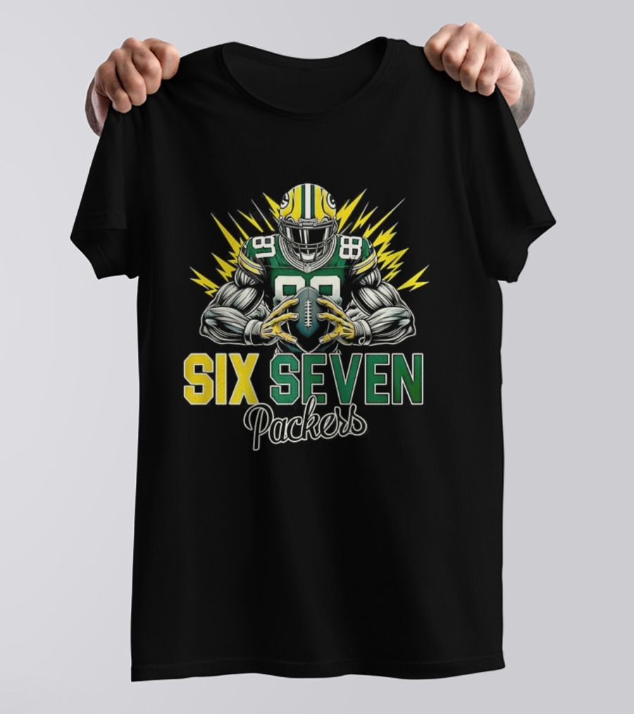 Green Bay Packers Six Seven Football Player Packers T-Shirt