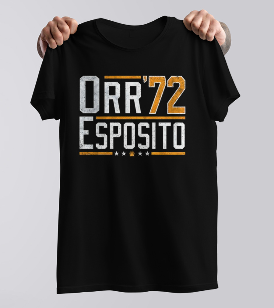 Orr '72 Esposito Retro Sports Fan Tribute T-Shirt